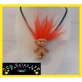 Handmade Classic 'Trolls' Themed Mini Fig Toy Necklace